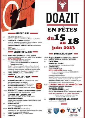 fêtes Doazit3-programme