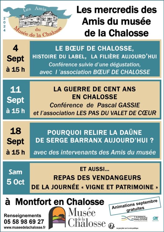 animations chalosse septembre