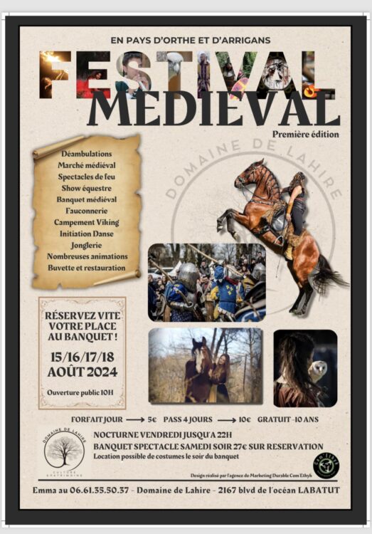 festival médieval domaine lahire