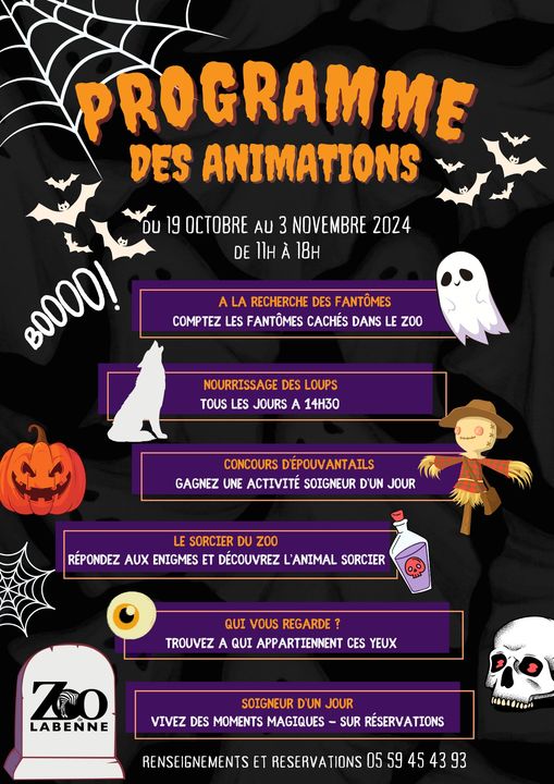 halloween zoo labenne 2024