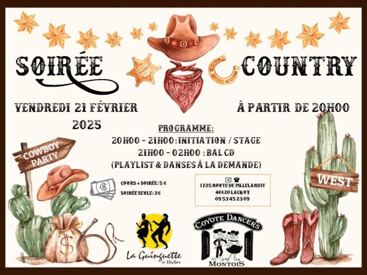 Soirée country - Que faire dans les Landes