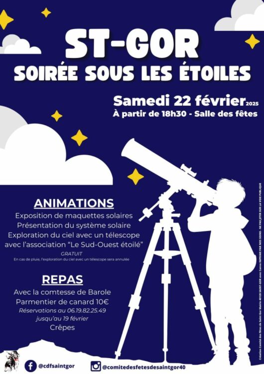 Soirée sous les étoiles - Que faire dans les Landes